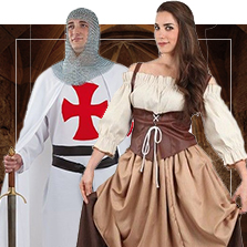 Disfraces medievales en grupo